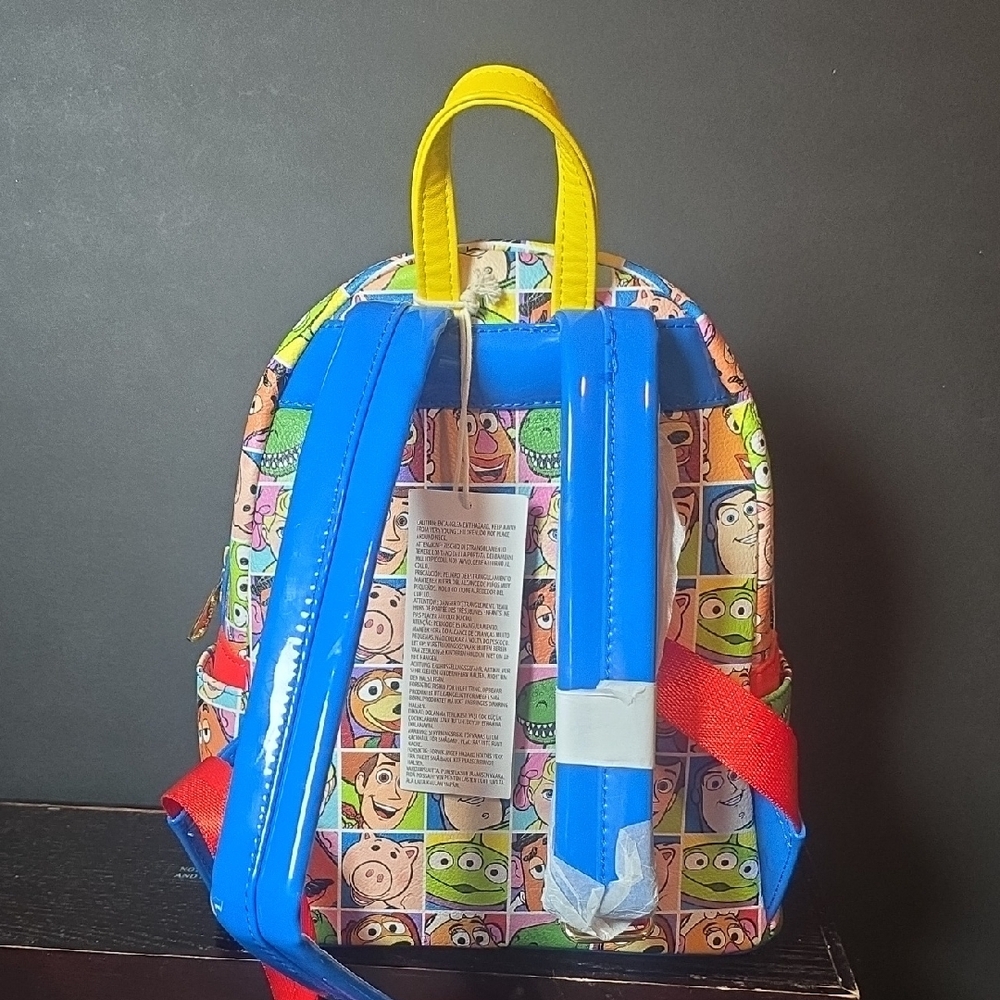 NWT Loungefly Toy Story Kids Backpack - Blue and Yellow - Picture 2 of 2